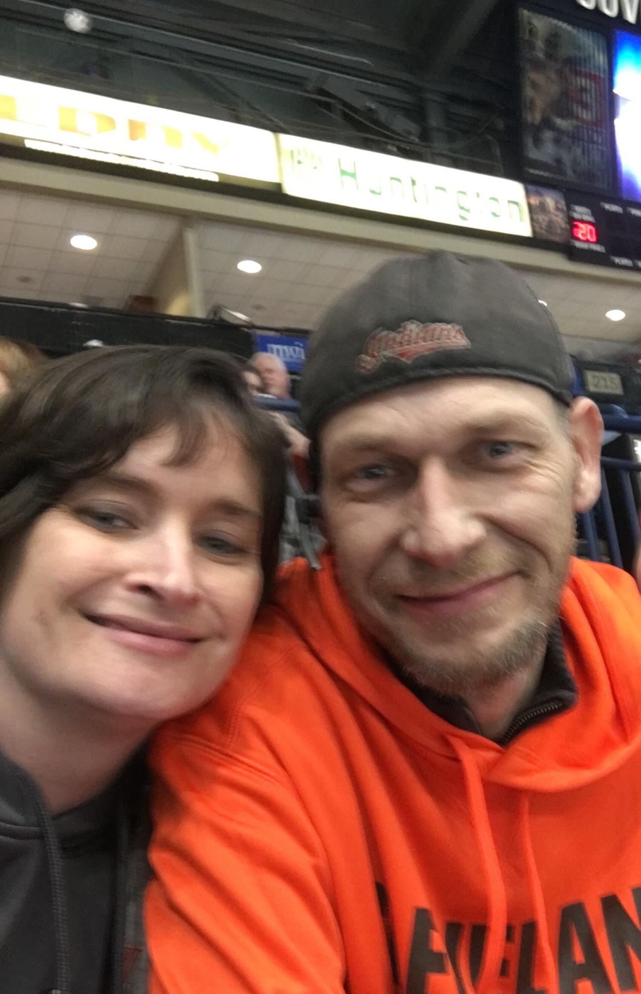 Our first hockey game together