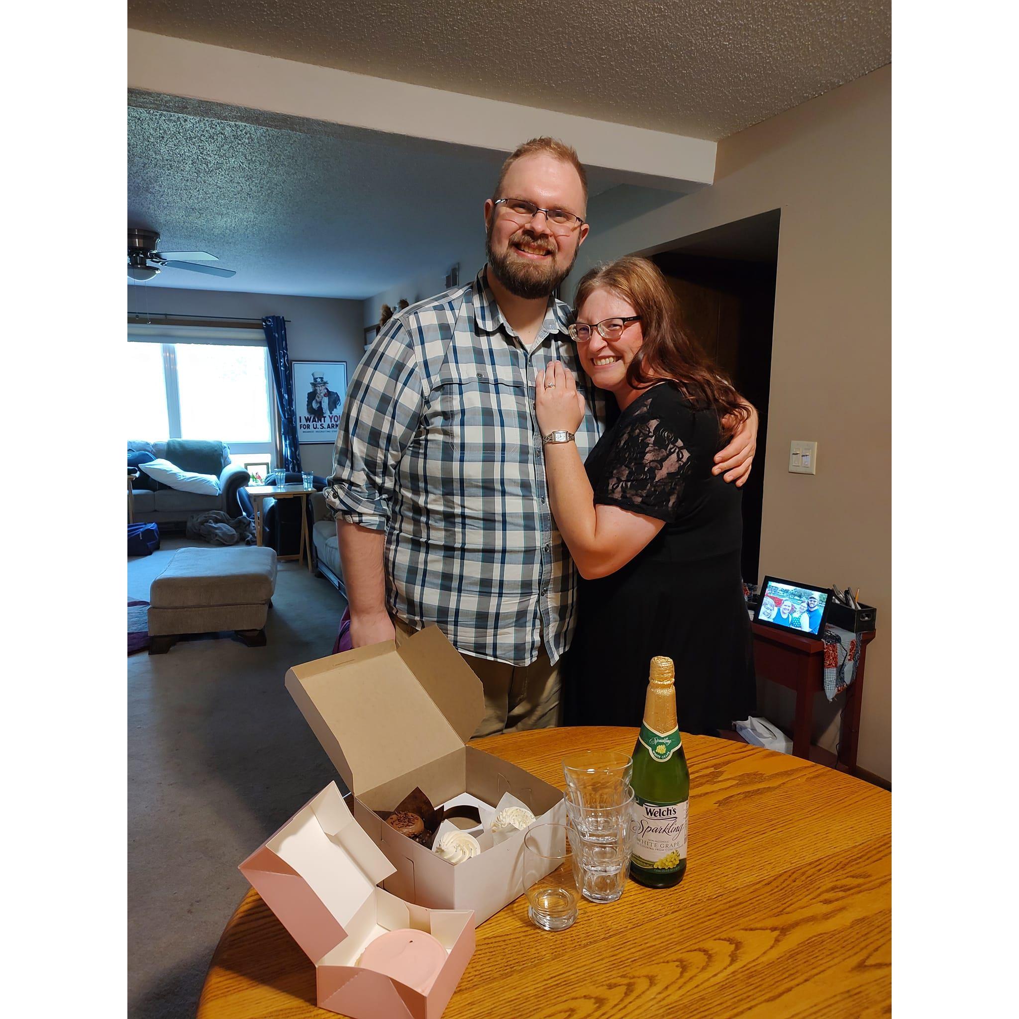 The day we got engaged!