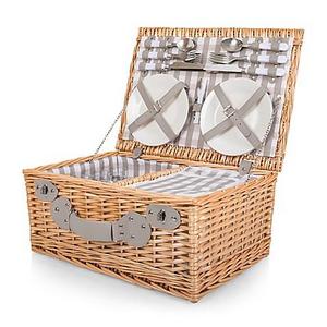Picnic Time® 22-Piece Insulated Picnic Basket for 4