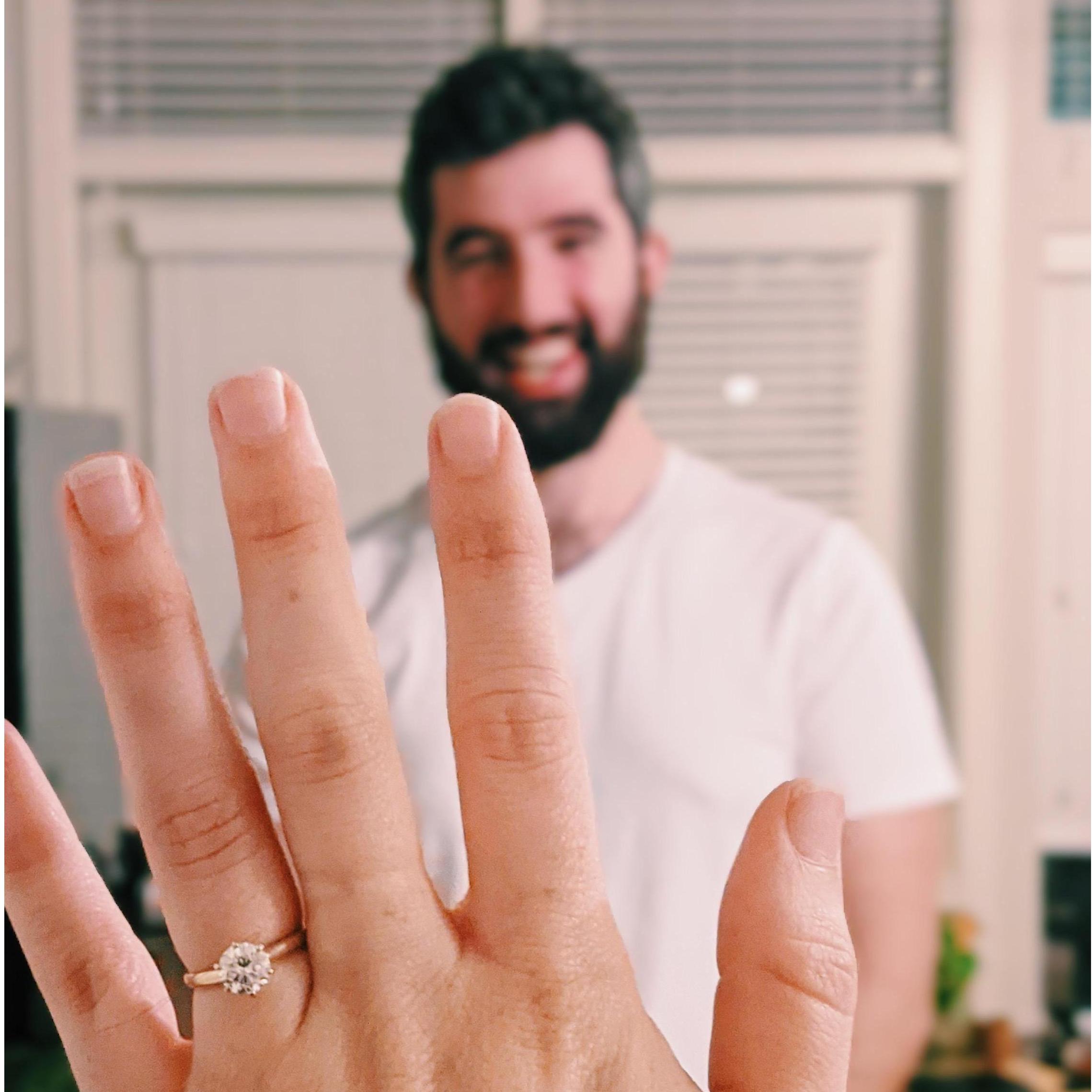 Right after Asher proposed!