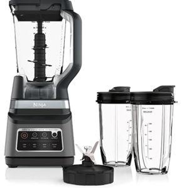 Ninja BN751 Professional Plus DUO Blender, 1400 Peak Watts, 3 Auto-IQ Programs for Smoothies, Frozen Drinks & Nutrient Extractions, 72-oz. Total Crushing Pitcher & (2) 24 oz. To-Go Cups, Black