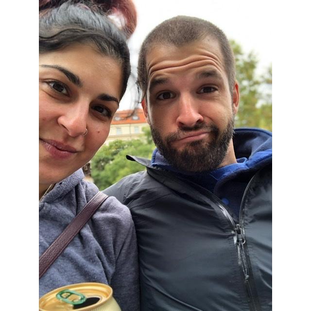 About to board the train to Berlin, Prague, Czech Republic, October 2019