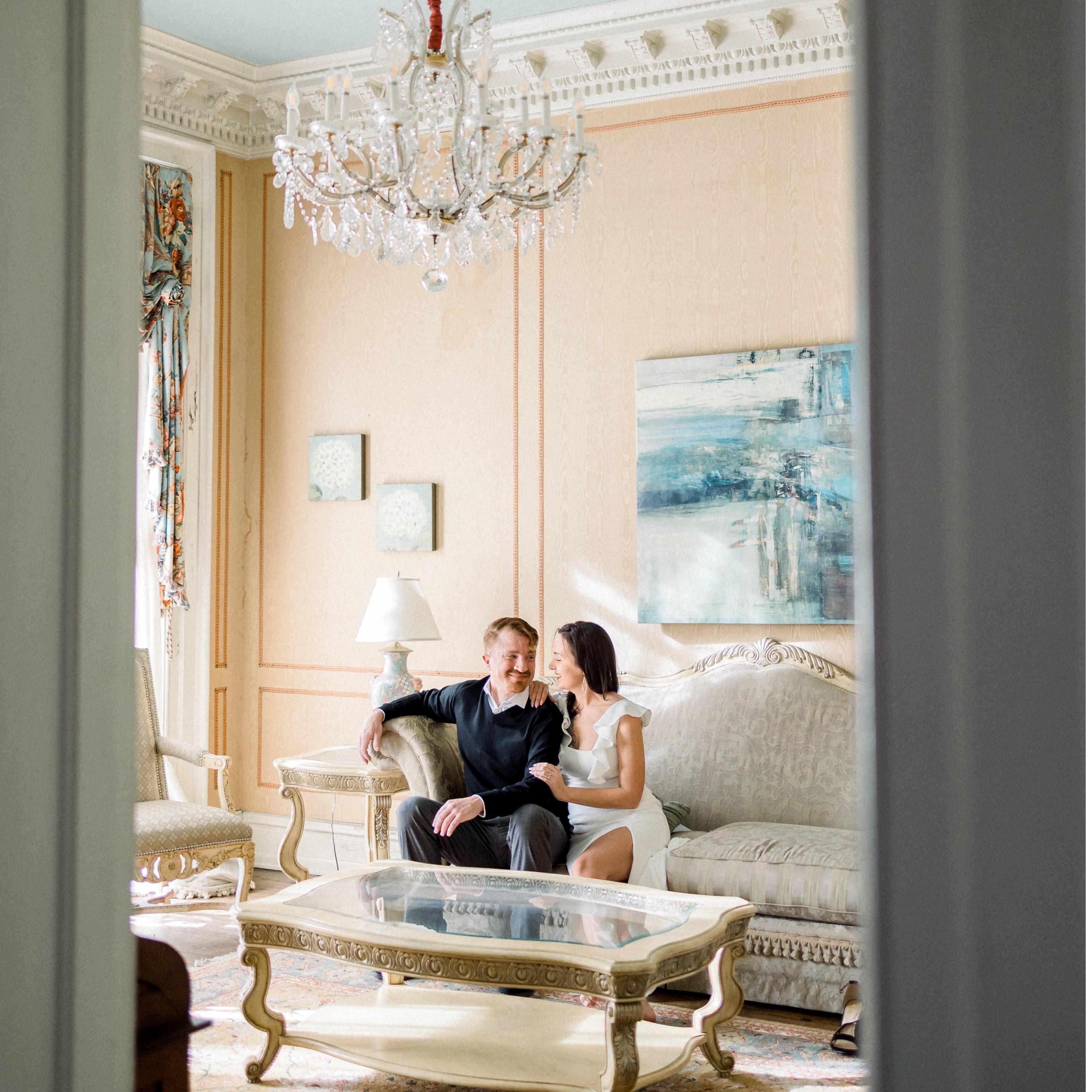 East Ivy is a gorgeous location for engagement photos.