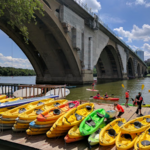 Kyaking in DC at Key Bridge Boathouse