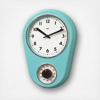 Retro Modern Kitchen Timer Wall Clock