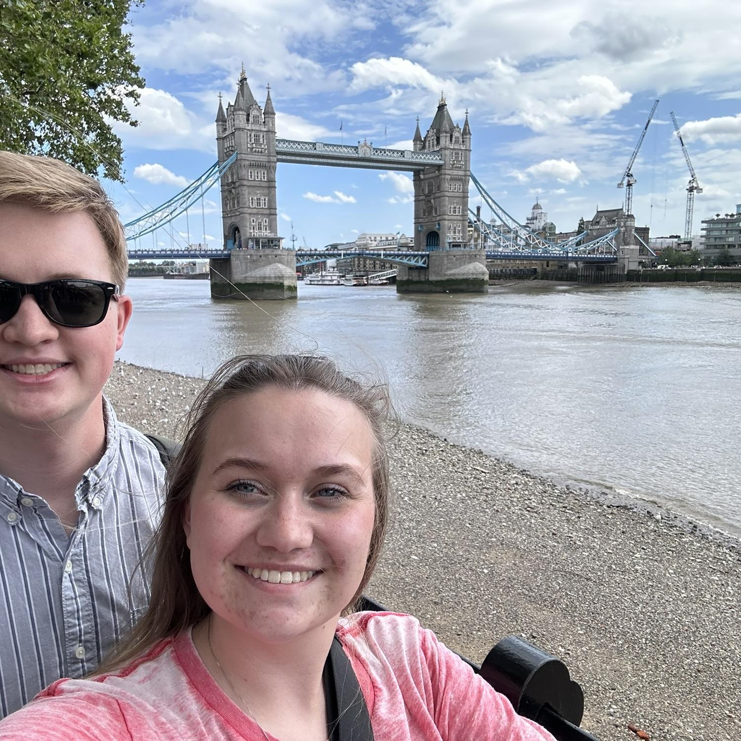 The “London Bridge” (except its actually called tower bridge, the real London bridge is downstream)