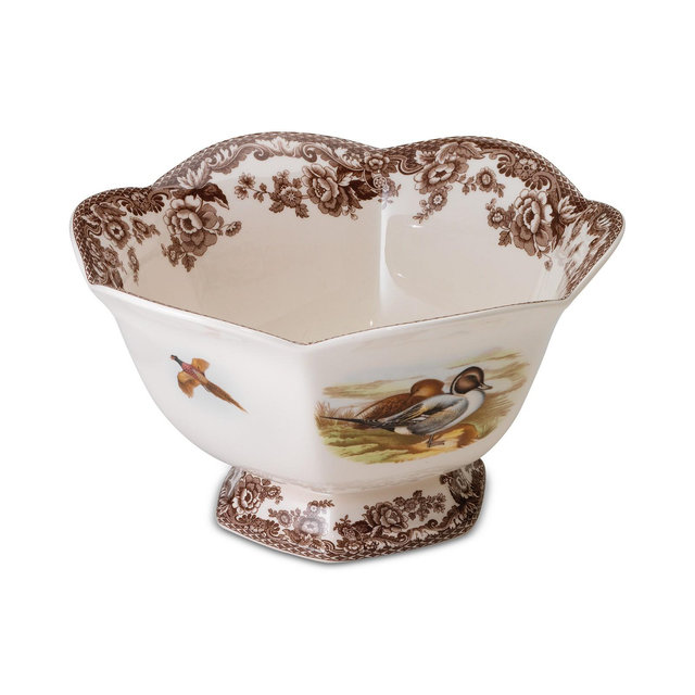 Spode Woodland Bird Footed Bowl