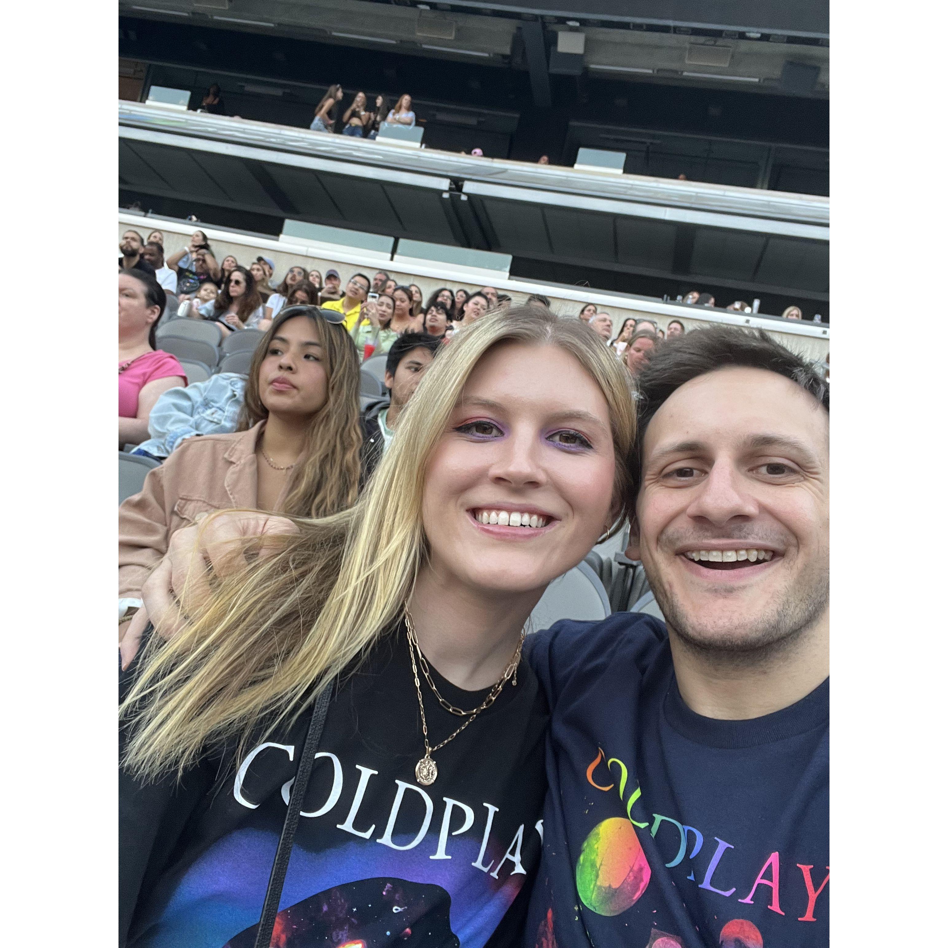 Michael got Izzy Coldplay tickets for her birthday - she had tears in her eyes the whole show. Was truly the best concert ever