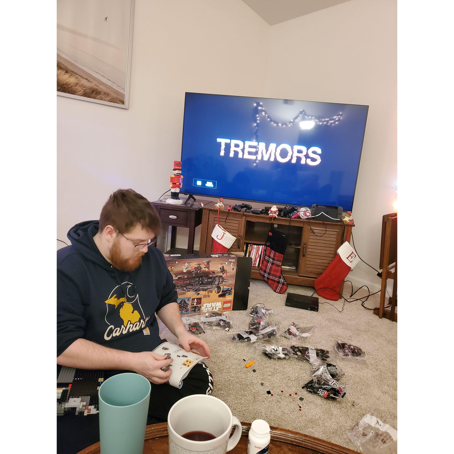 It's not New Years Eve without building LEGOs and watching movies!