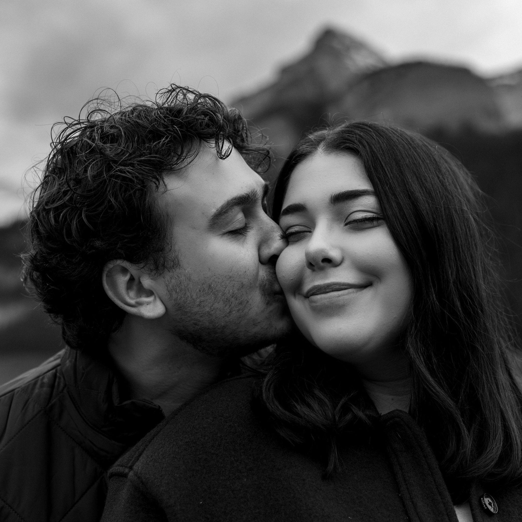 Engagement shoot at Lake Louise at Banff National Park in Alberta, Canada - Fall 2024