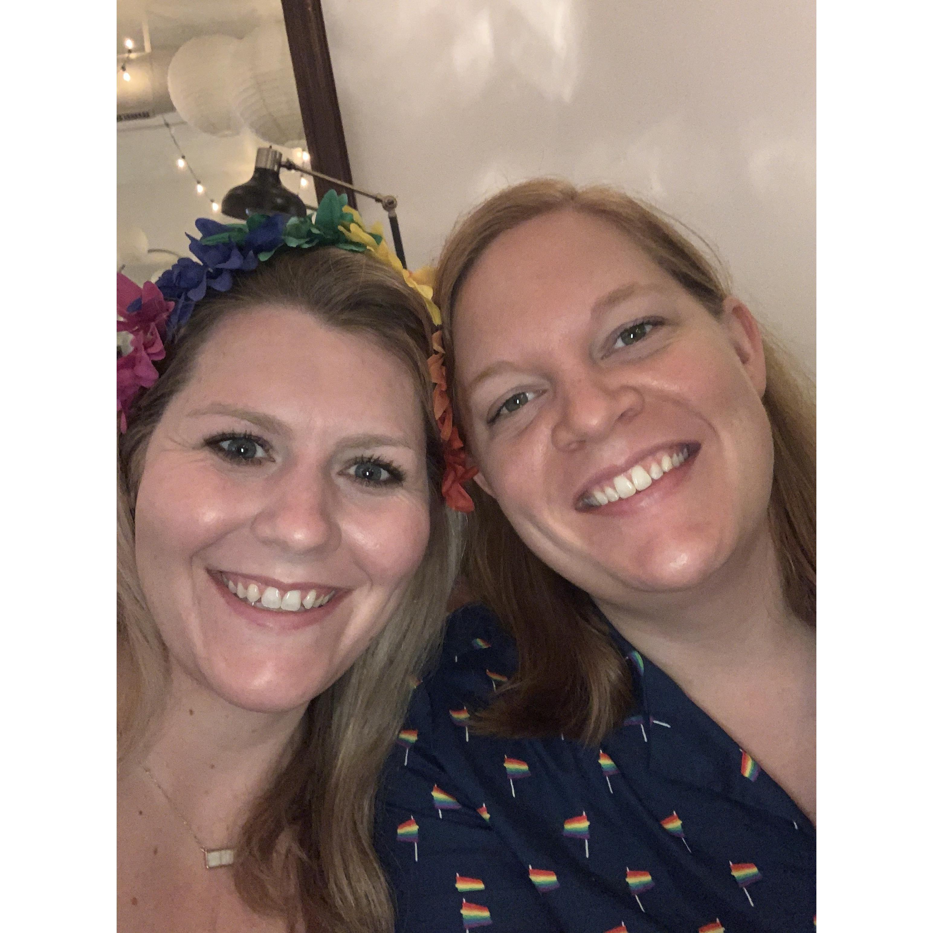 celebrating our first Pride parade together, Atlanta