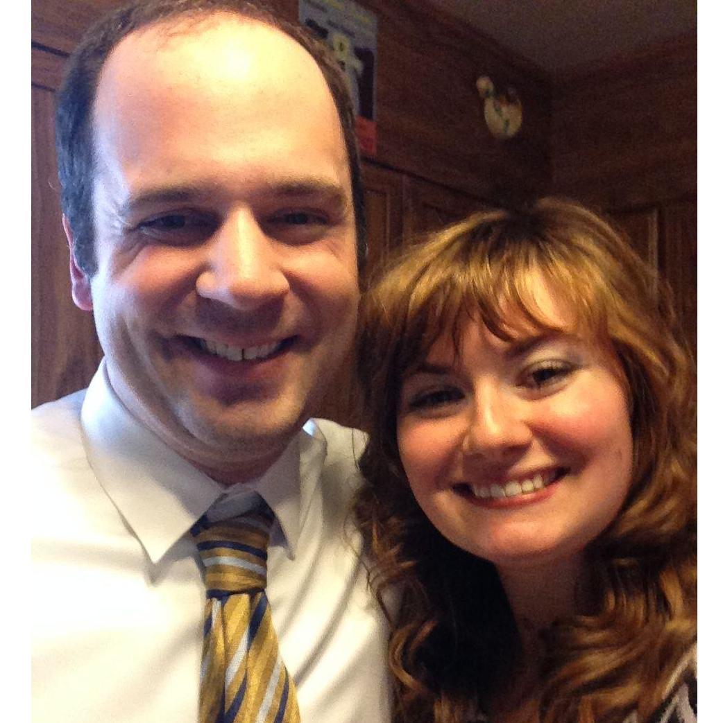 Our first time chaperoning prom together.