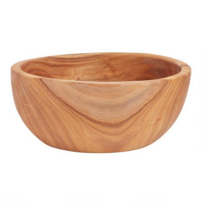 Natural Eucalyptus Wood Salad Bowl