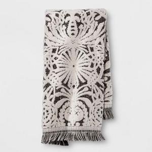 Allover Pattern Hand Towel Black/White - Opalhouse™