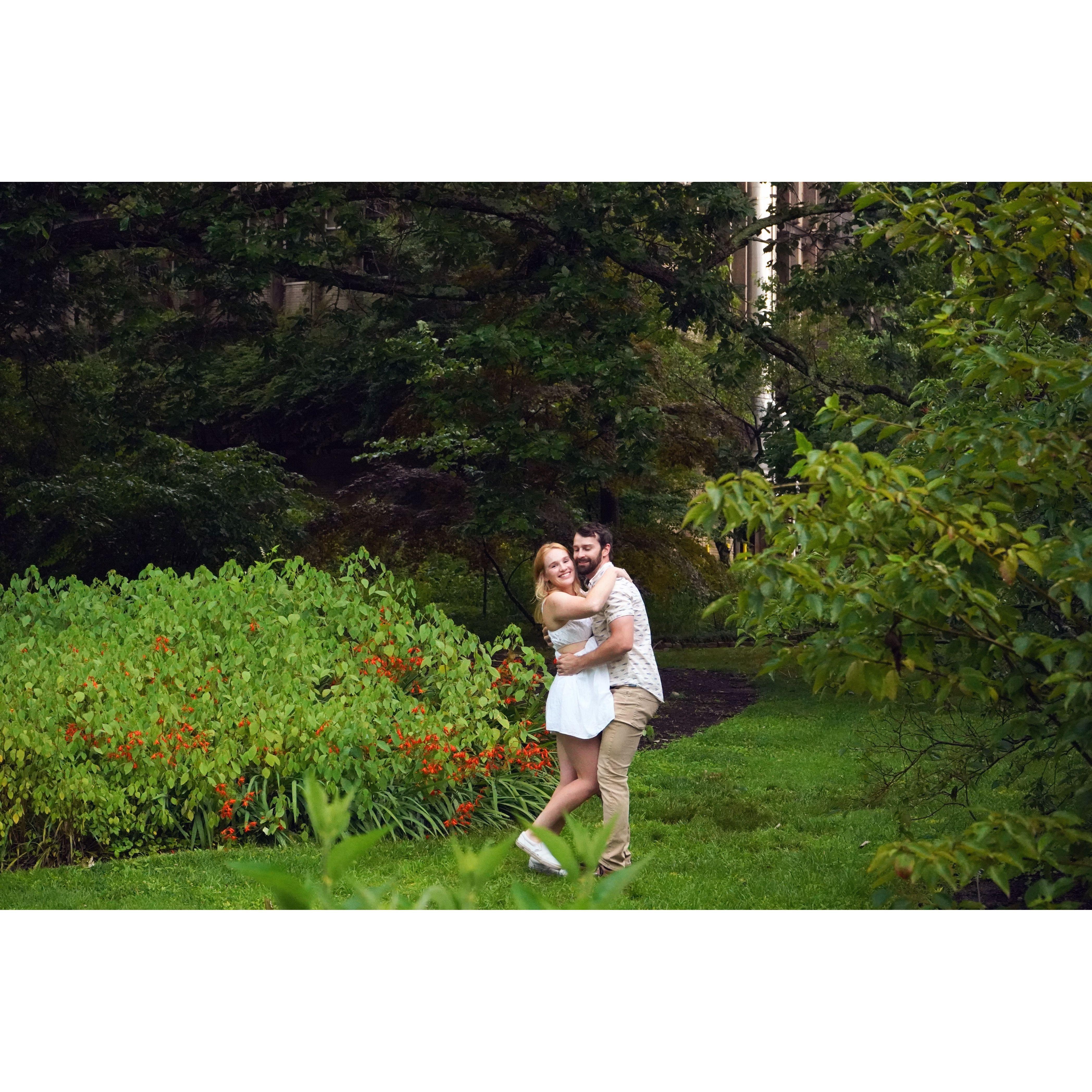 Right after we got engaged!