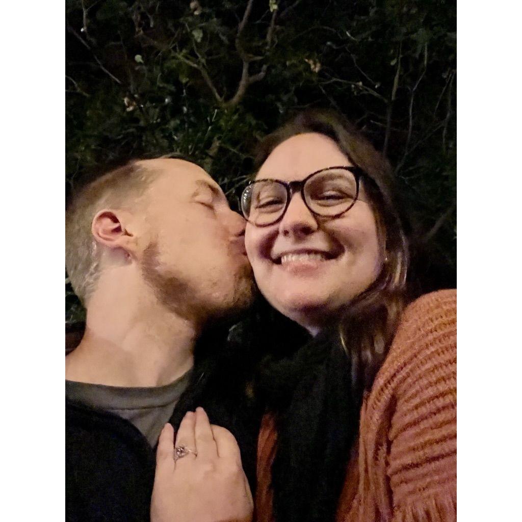 The night we got engaged!