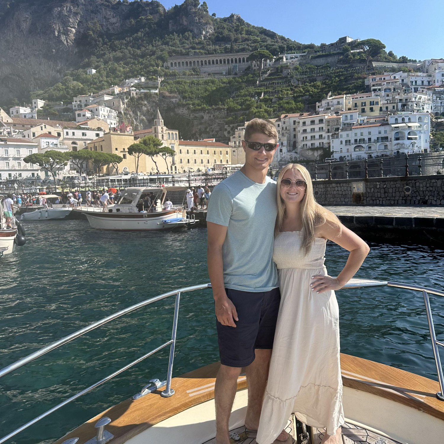 Our engagement was in Italy!