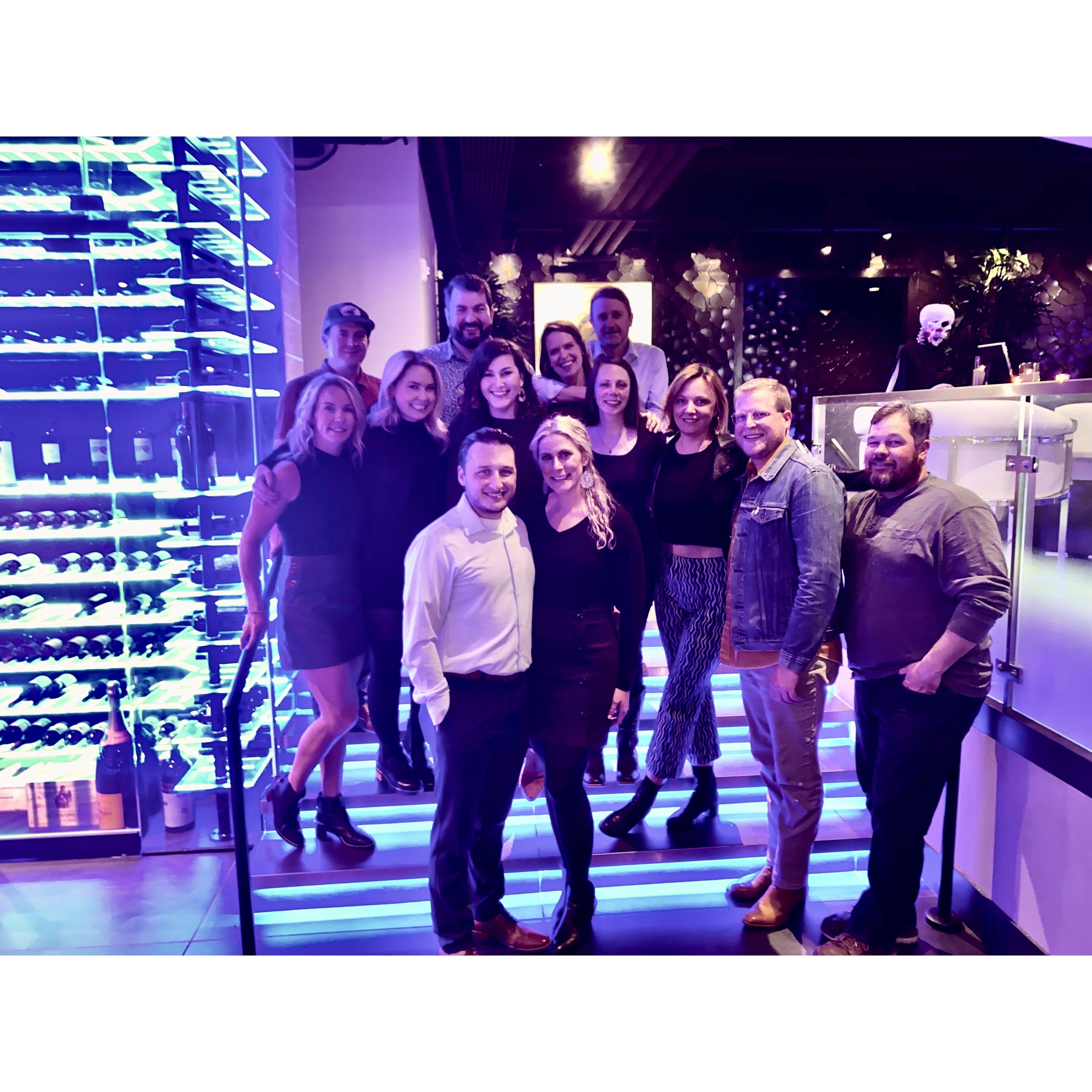 Shad planned a surprise engagement dinner for Keely to celebrate with our friends. It was a blast!