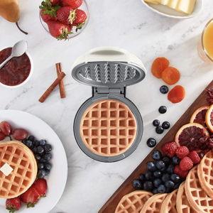 Mini Waffle Maker with Ceramic Nonstick Plates - Crate & Barrel