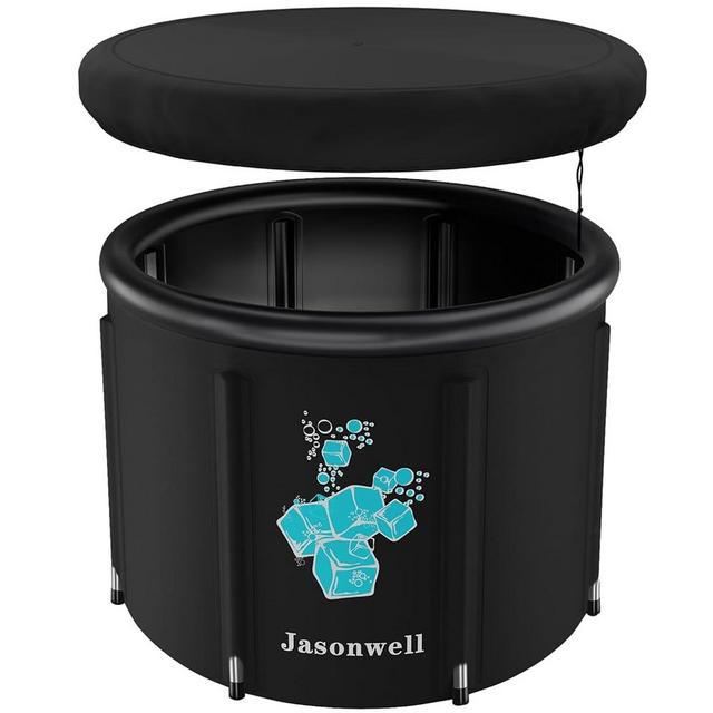 Jasonwell Ice Bath Tub for Athletes - Heavy Duty Cold Water Therapy Plunge Tub Ice Pod for Recovery Portable Ice Barrel Plunge Pool for Outdoor Inflatable Hot Tub Bathtub at Home for Adults