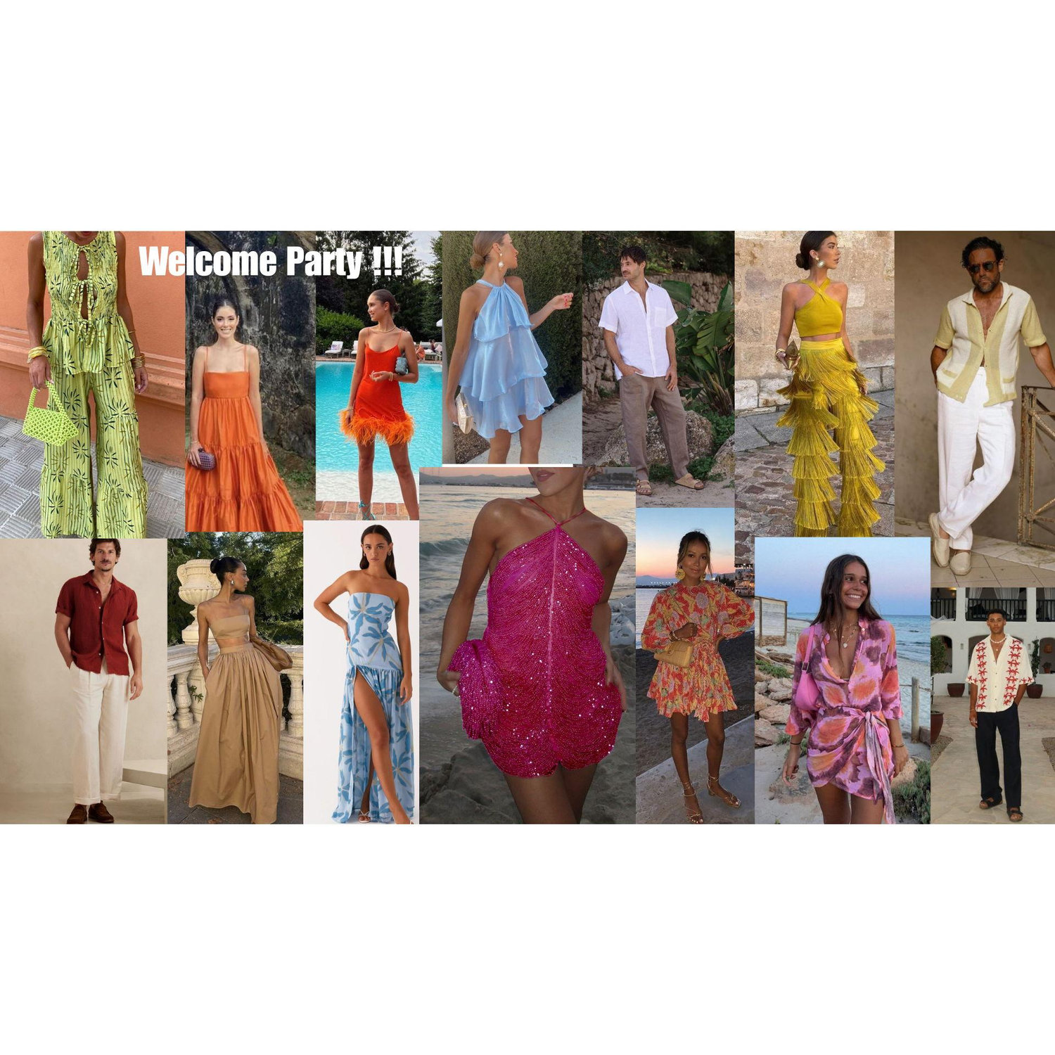 Welcome Party Mood Board