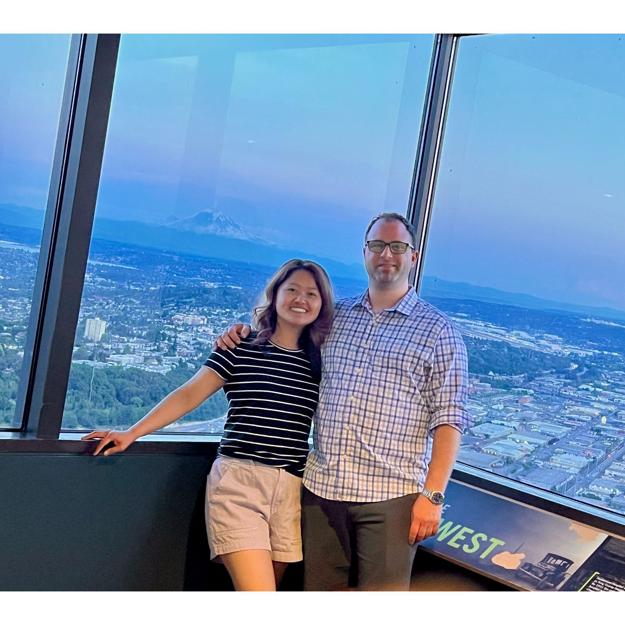 Sky View tower sunset dinner and drinks.