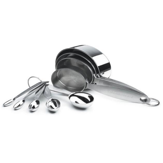 Cuisipro Stainless Steel Measuring Cups and Spoon Set _2 Sets