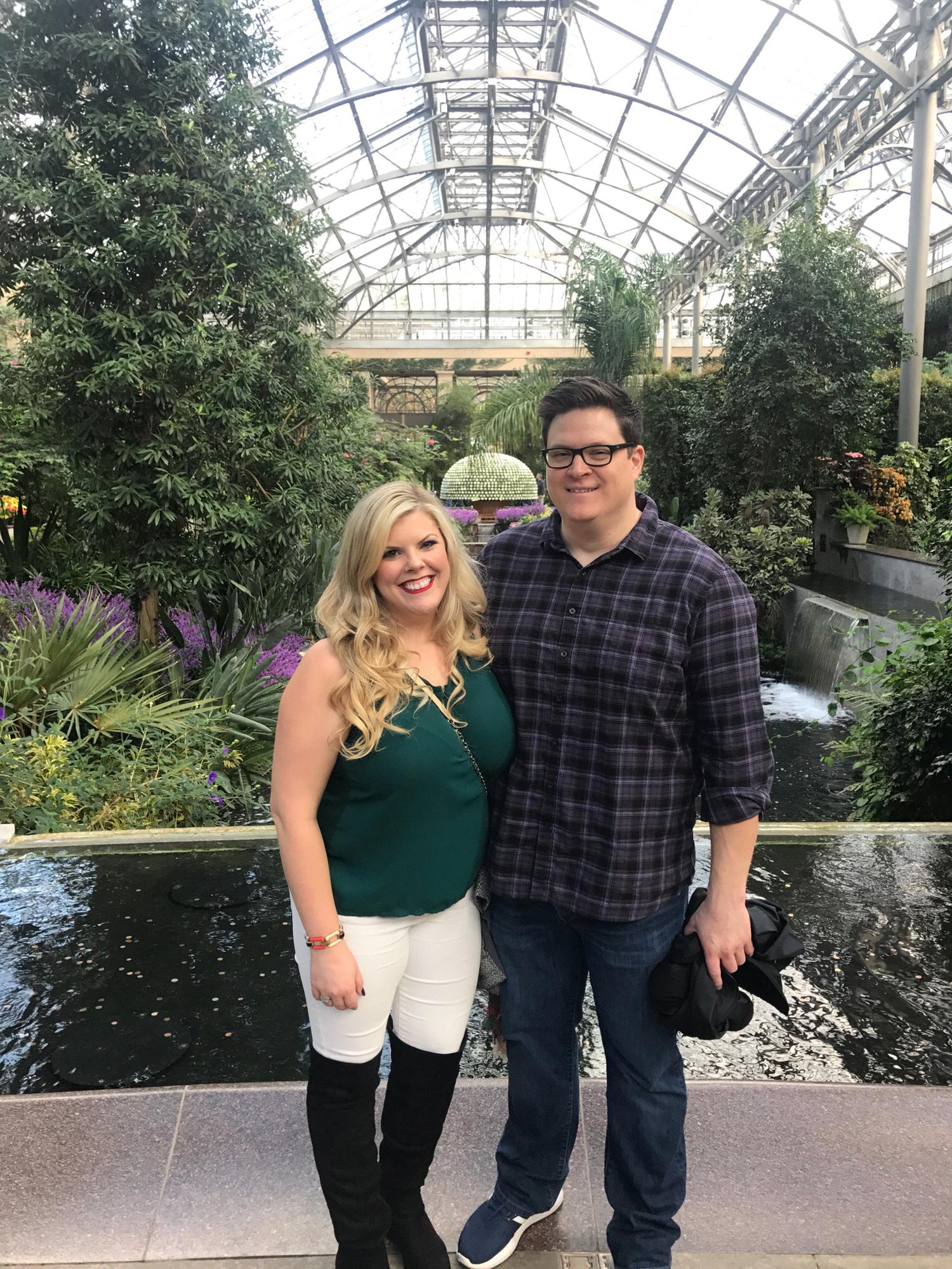 Visiting longwood gardens.
