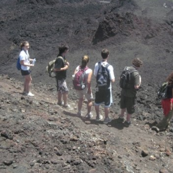 Many of our pictures from the People to People trip Troy and I are next to each other at all times - here we are at Mt. Etna in Italy 2009!