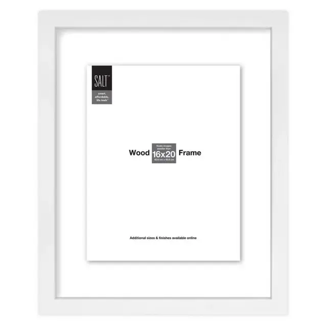 SALT™ Gallery 16-Inch x 20-Inch Floating Picture Frame in White