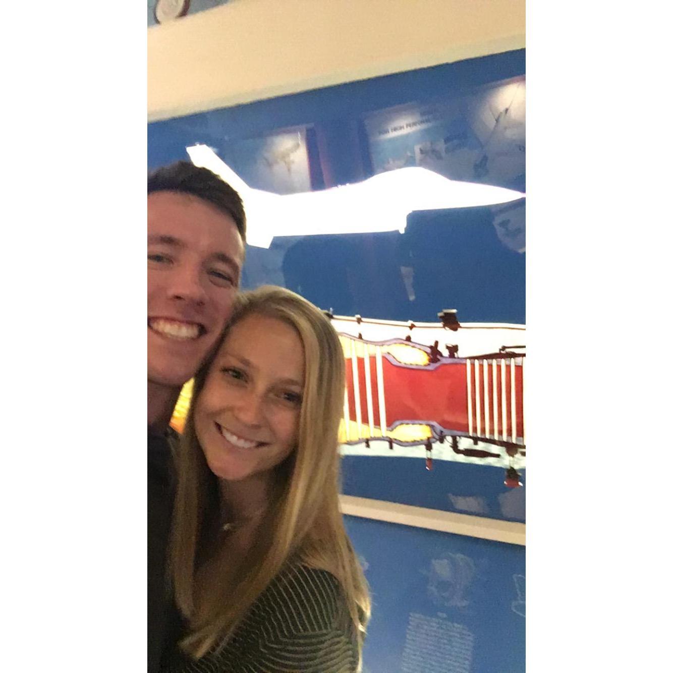First photo we took together while dating- naturally it was a selfie