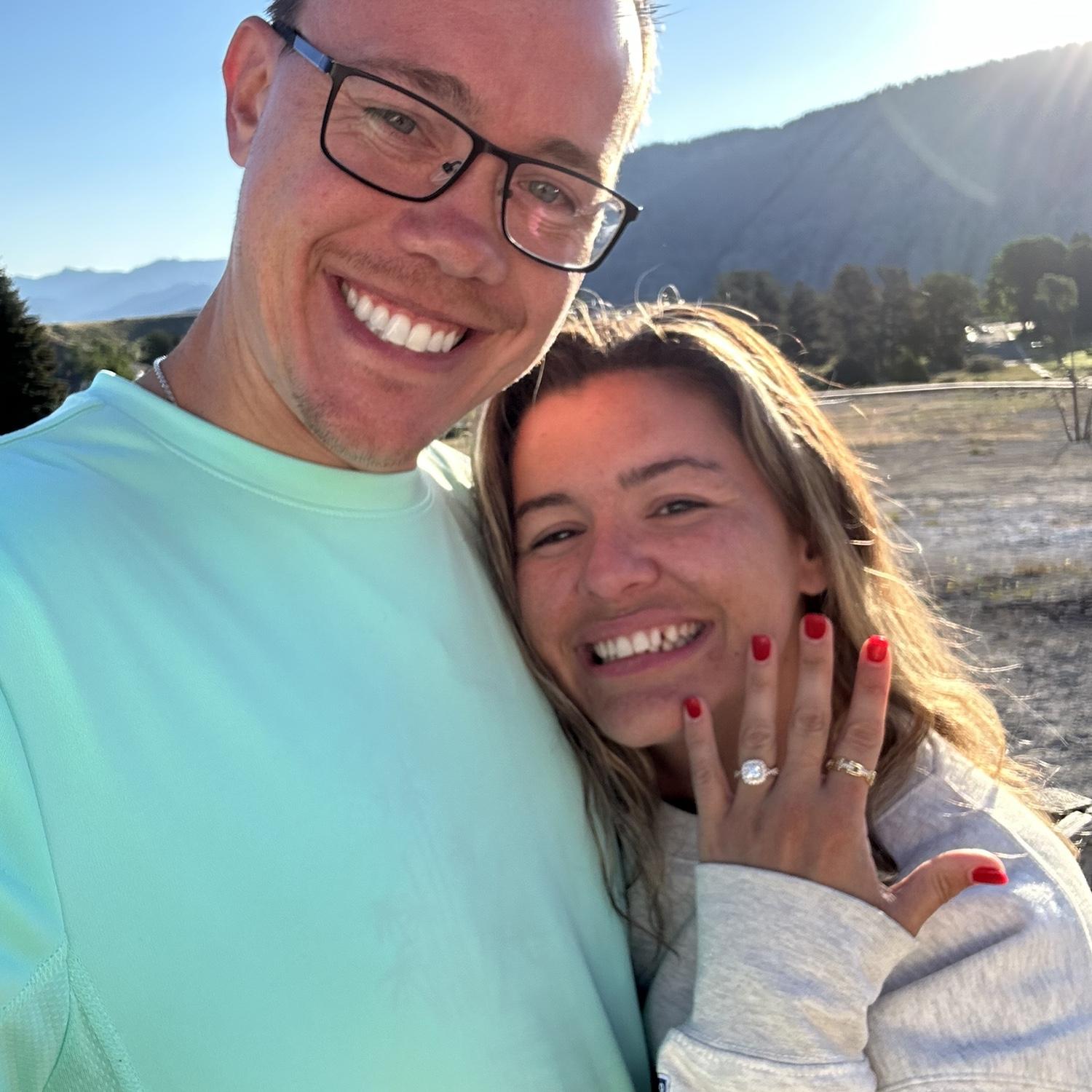 Right after Marcus proposed to Lauren in Yellowstone