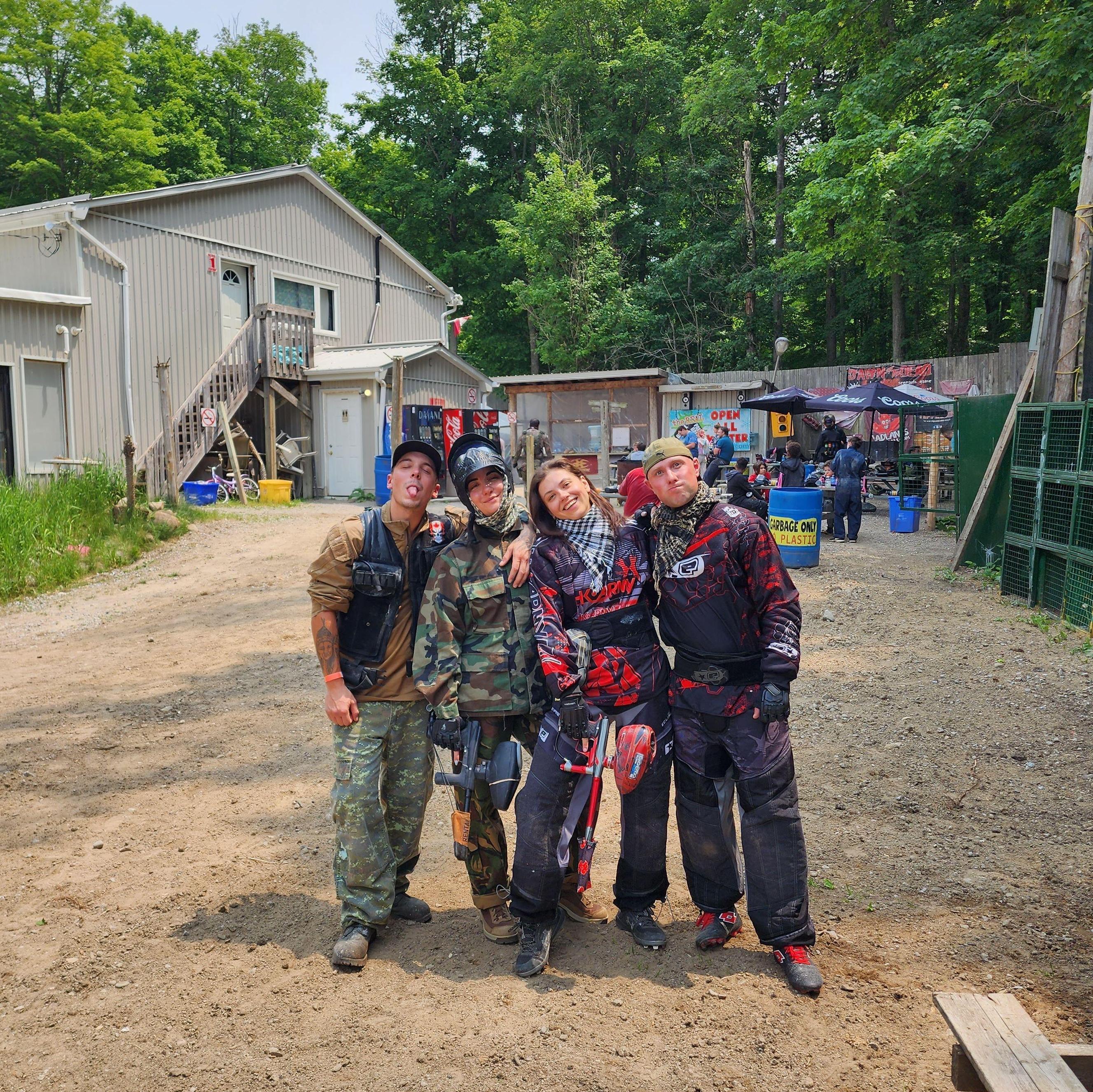 The Paintball Field with our match makes