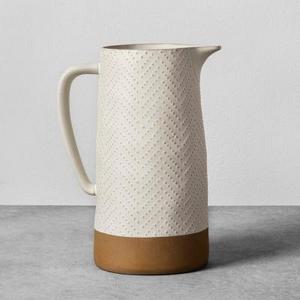 Textured Stoneware Pitcher - Cream - Hearth & Hand™ with Magnolia