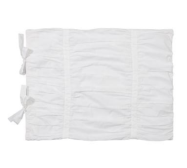 Hadley Ruched Sham, Standard, White