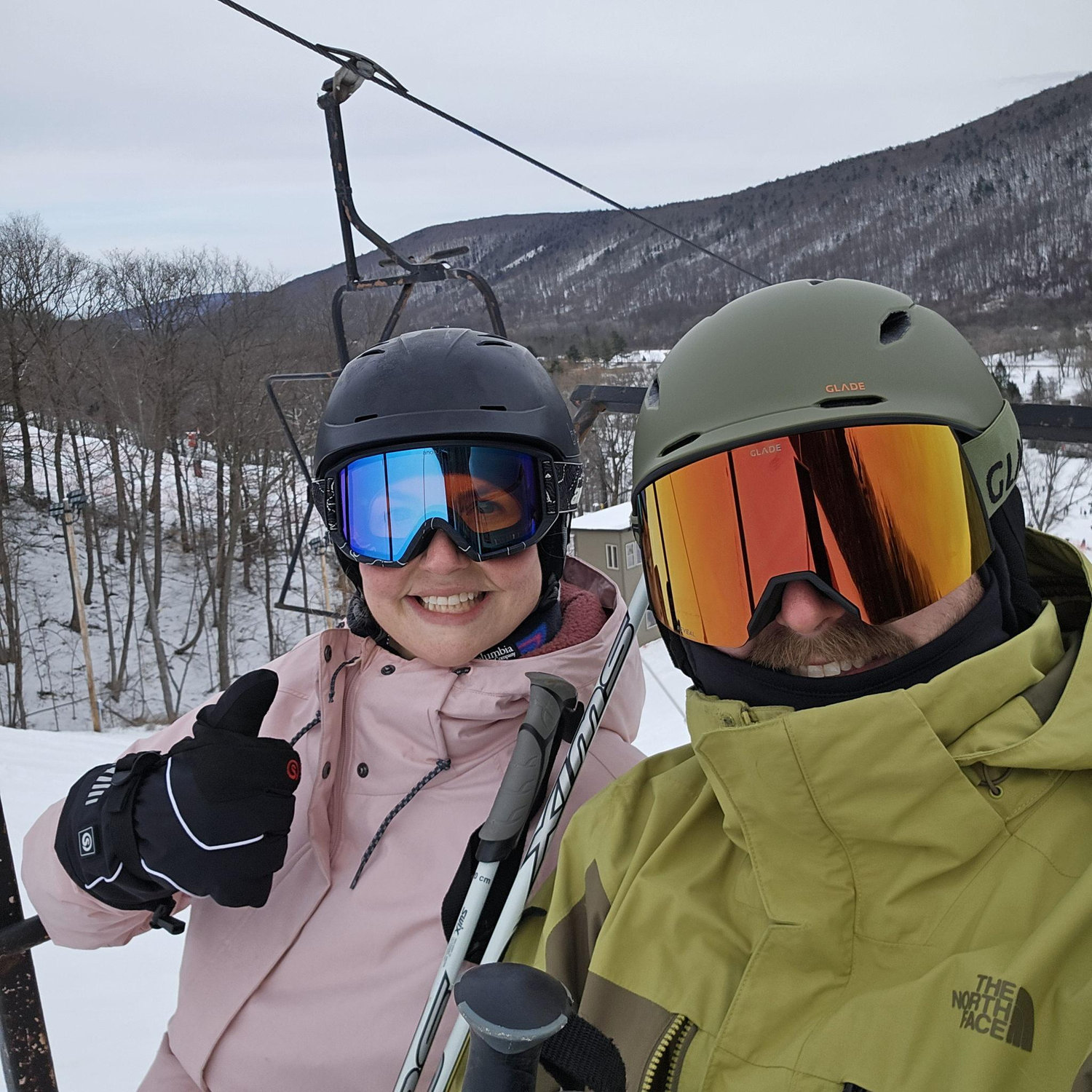 Amy tried out skiing for the first time!