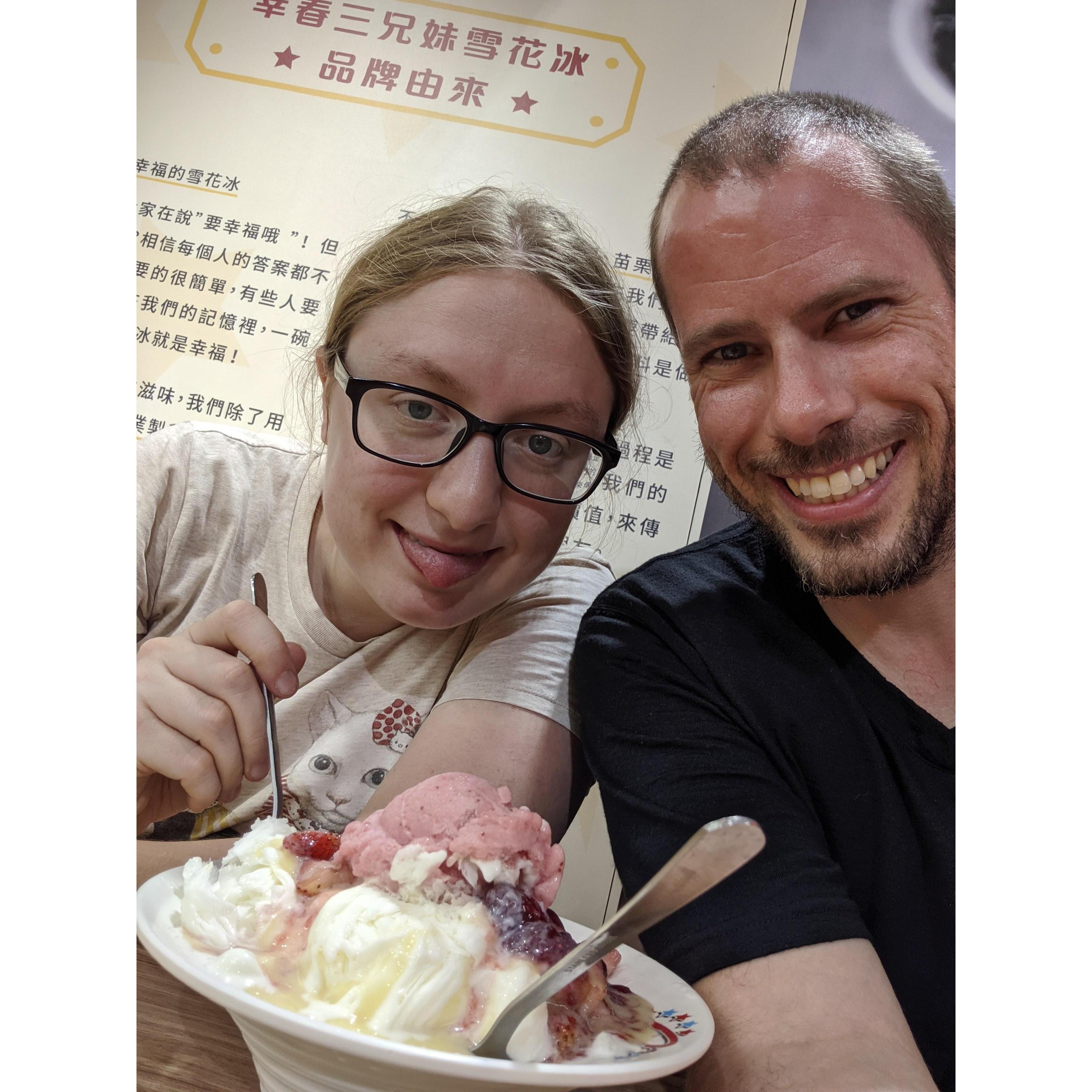 Strawberry Shaved Ice in Taiwan