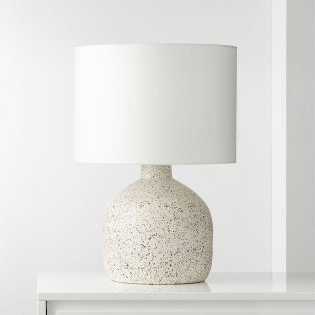 Largo Speckled White Ceramic Table Lamp