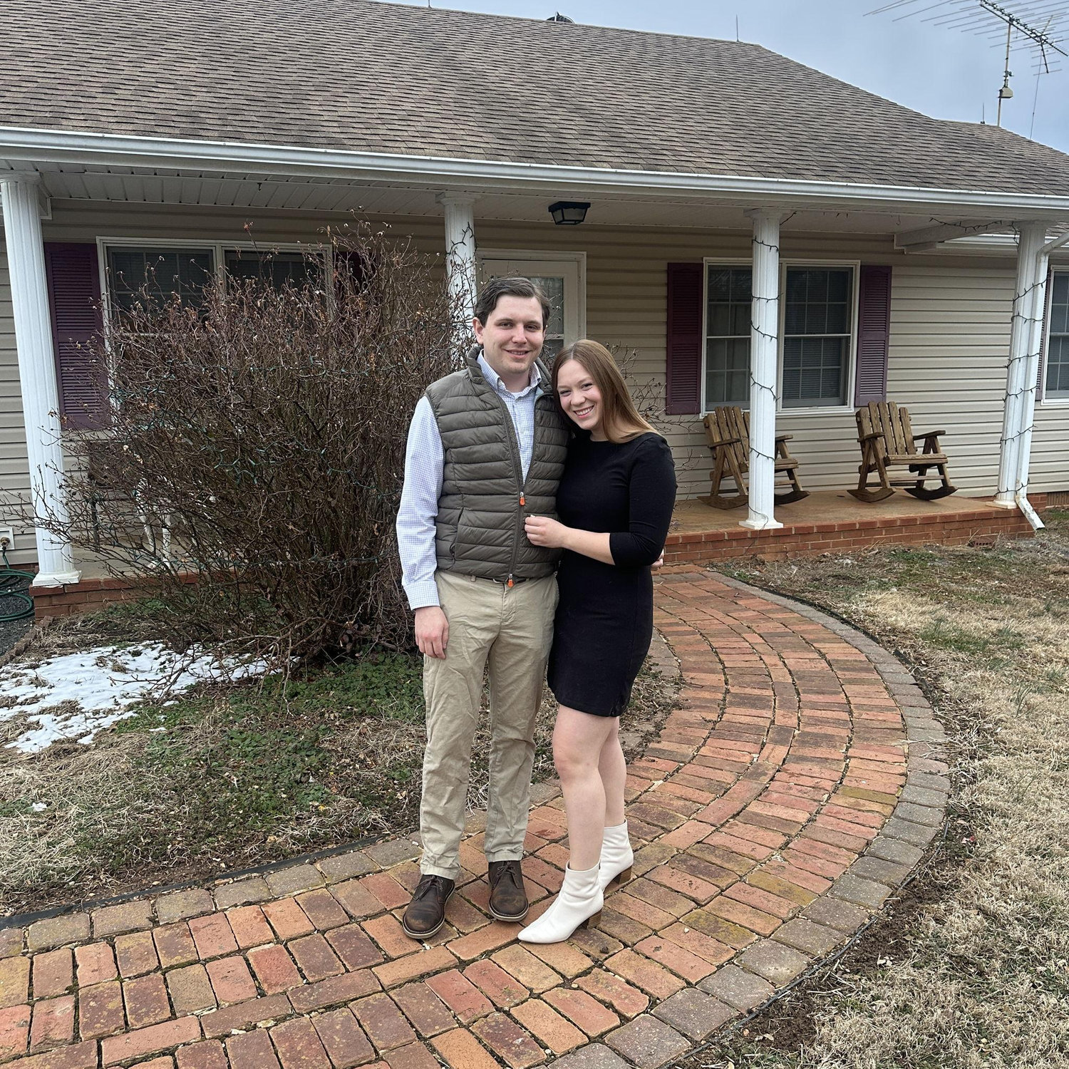 Our first evening as a couple!