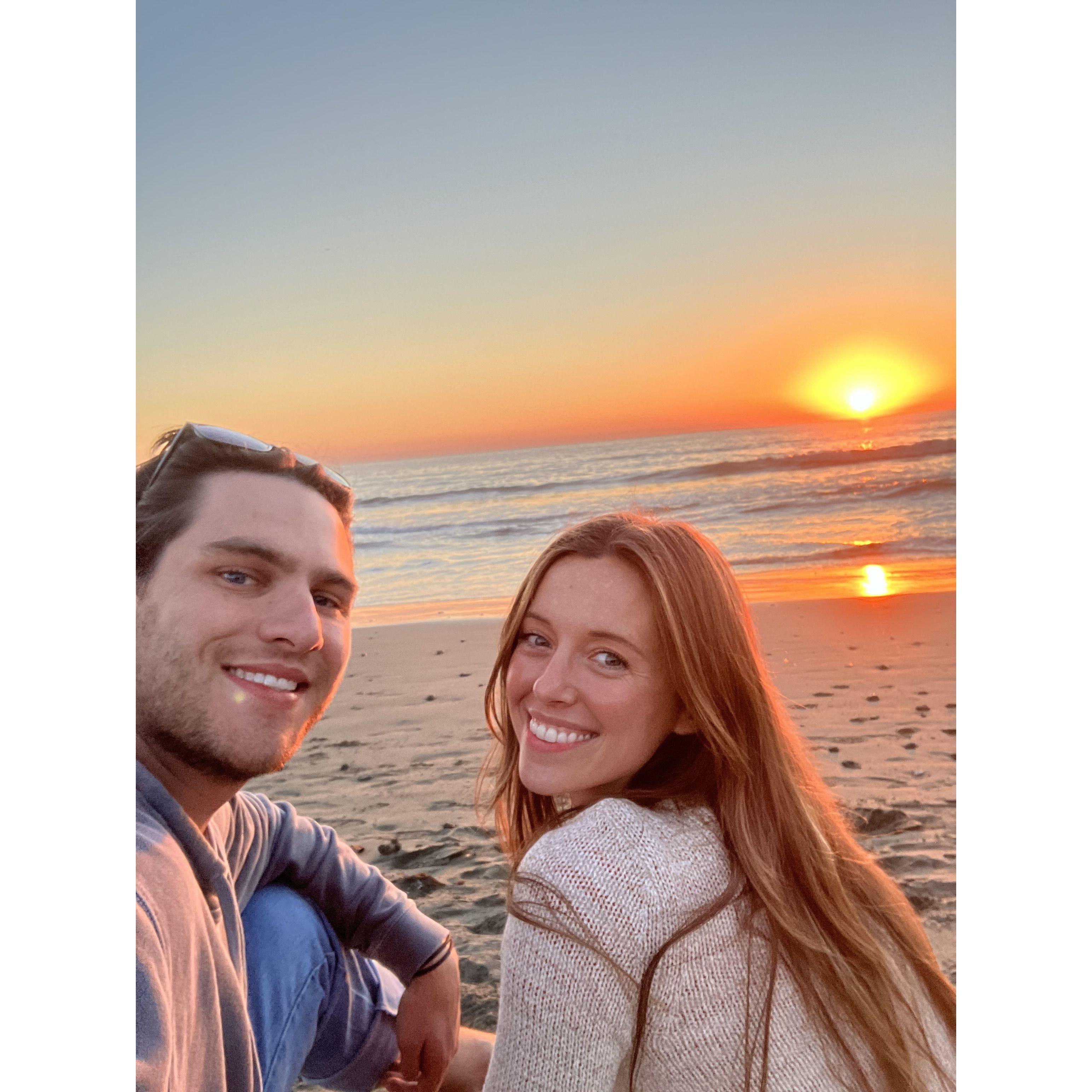 sunsets on the central coast