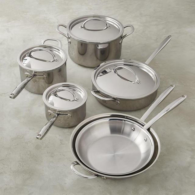 Williams Sonoma Thermo-Clad™ Stainless-Steel 10-Piece Cookware Set