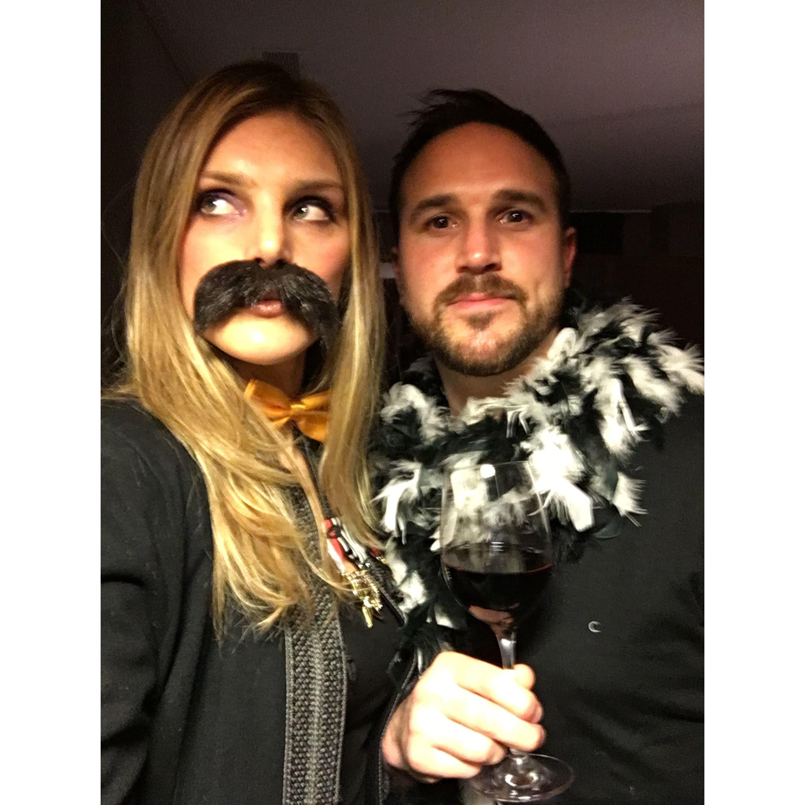 Murder Mystery party with our favorite peeps. Little did we know, Michael was the culprit. 