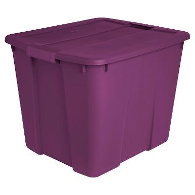 Sterilite 20 Gal Latch Tote Exotic Purple