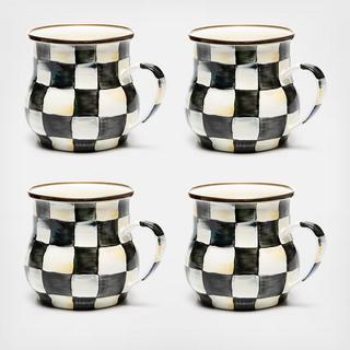 Courtly Check Mug, Set of 4