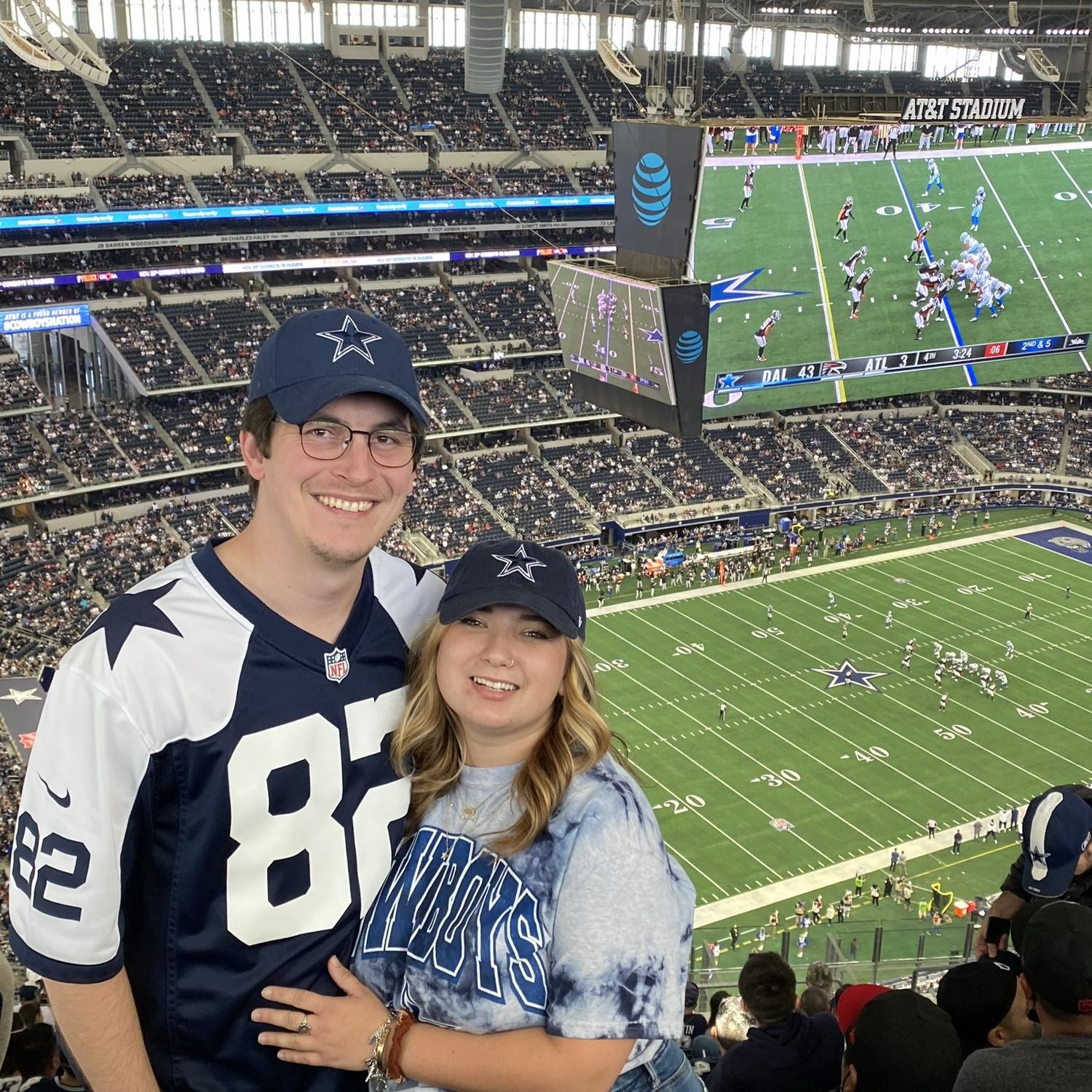 First Cowboys game together! Go boys!!!