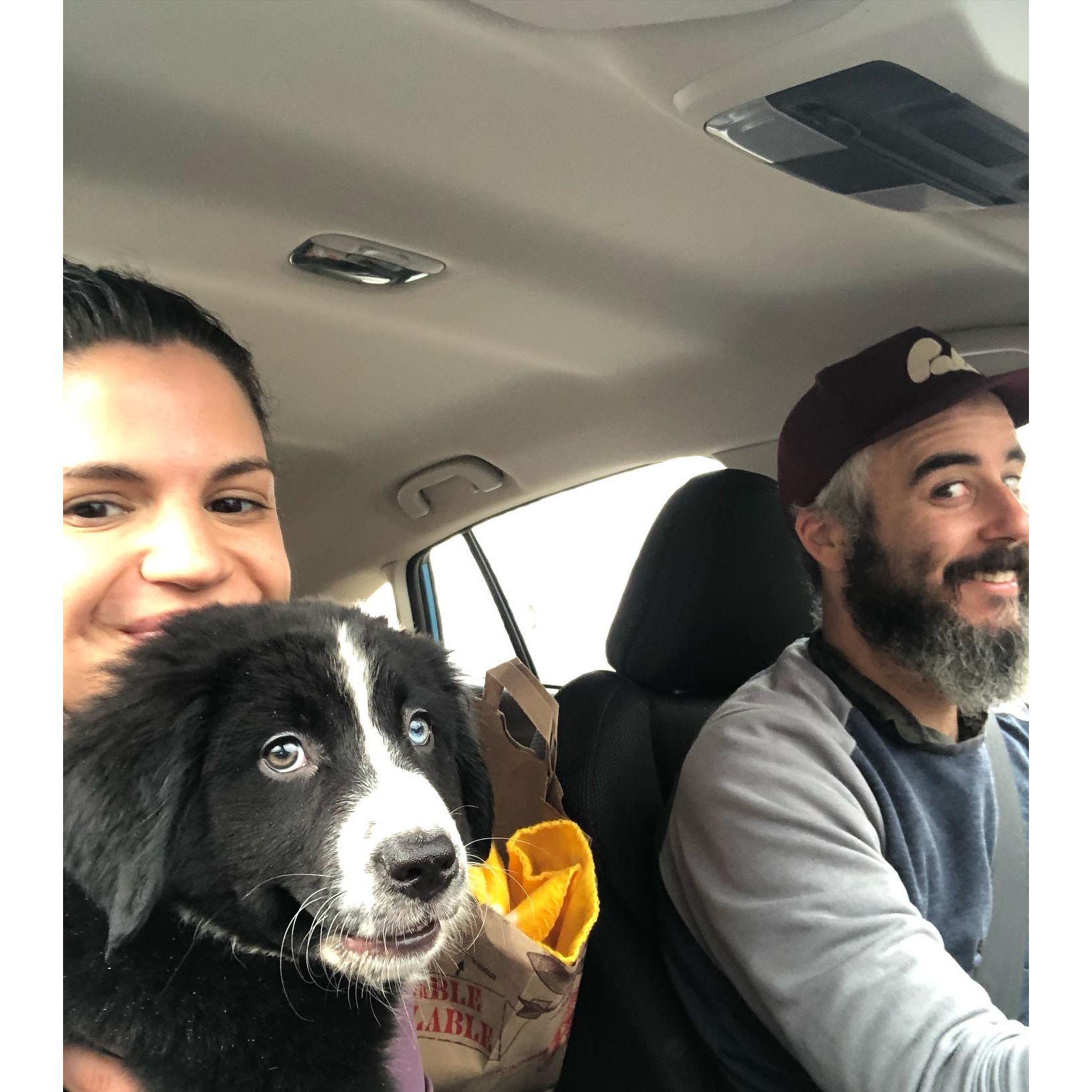 Taking the long trip to add Jude to our family