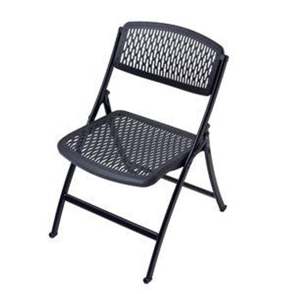 Folding Chair Set (Black; 4-Pack)
