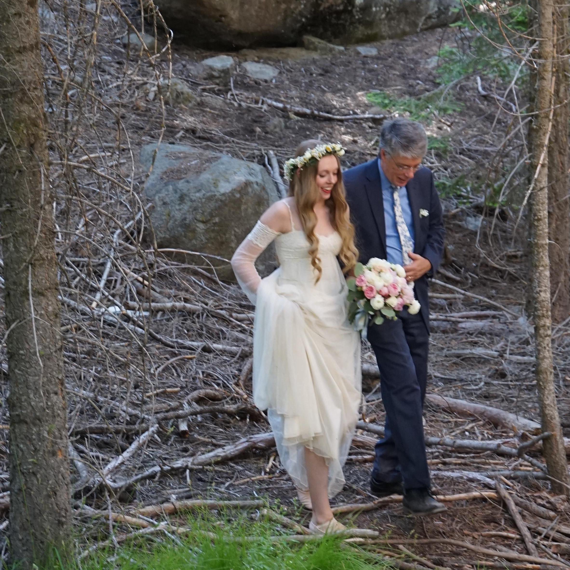 Here comes the bride