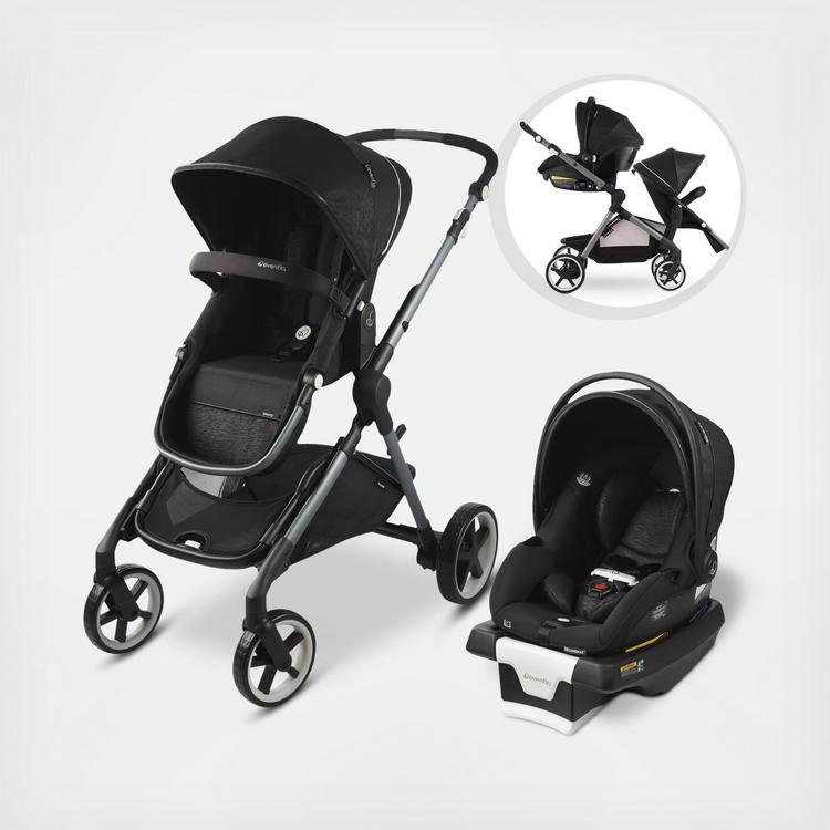 Gold Pivot Xpand Travel System with Sensorsafe Infant Car Seat