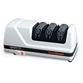Chef's Choice 120 Diamond Hone 3-Stage Professional Knife Sharpener, White